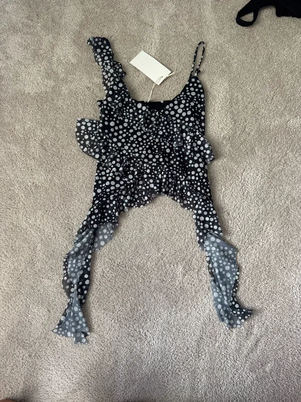 Zara Printed Tulle Top | Size S | NWT - Image 2