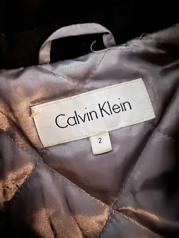 Calvin Klein Black Wool Blend Peacoat - Image 2