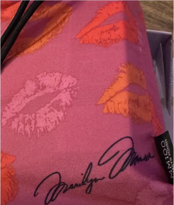 Ipsy Pink Limited Edition SPECIAL 'MM100' Lips Glam Drawstring Cosmetic Pouch - Image 6