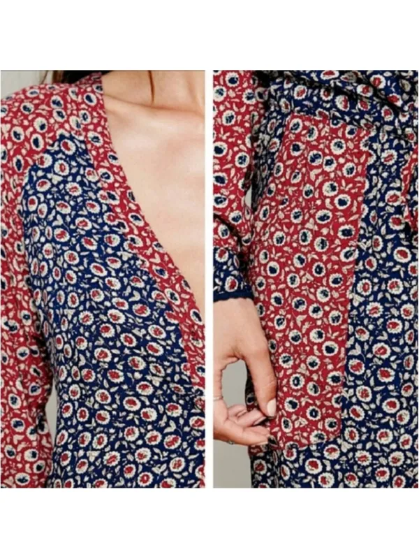Free People Y2K Leia Floral Jumpsuit Village Country Style Boho Cottagecore Sz S - Image 3
