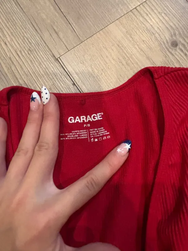 Garage Cropped Long Sleeve Top - Image 2