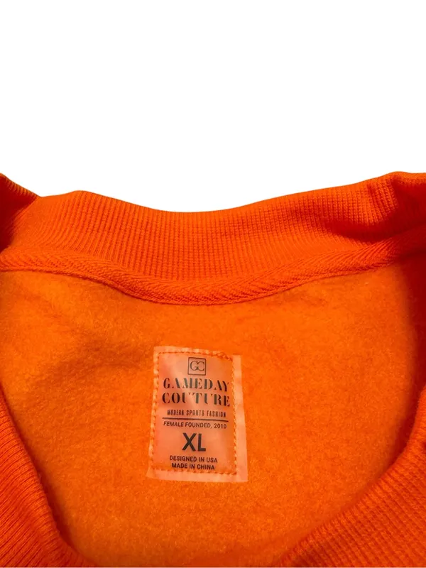 Cleveland Browns Rhinestone Sweatshirt Orange Size XL - Image 7