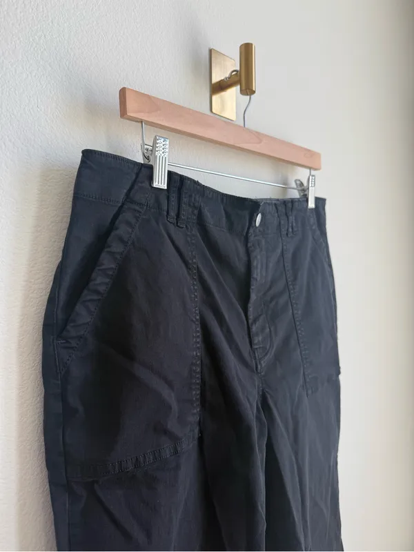 Pilcro Anthropologie Black Straight Leg Utility Pants Size 32 - Image 6