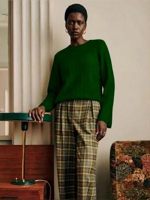 Sezane Joyce Jumper emerald small wool - Image 2