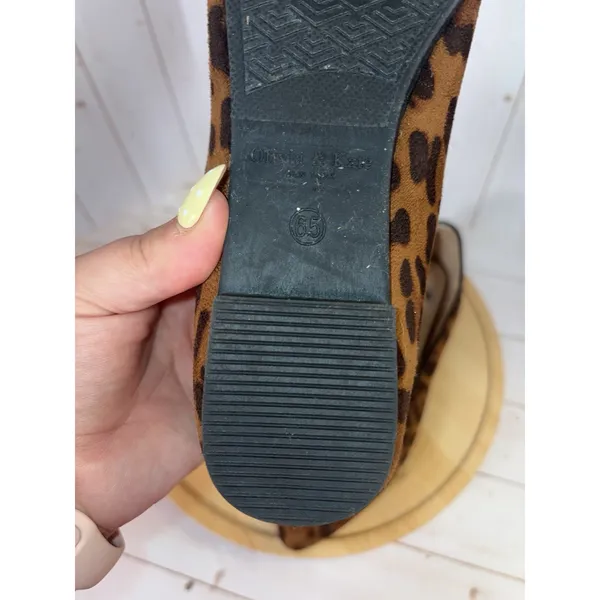 olivia & kate leopard loafers 6.5 - Image 6