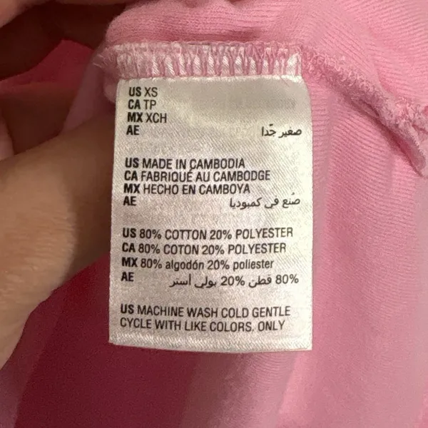 Hot Pink Terry Cloth Top T-Shirt Sz XS Beach Barbiecore Baby Tee Summer Surf‎ - Image 3
