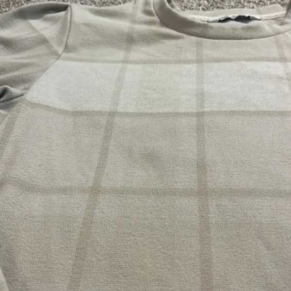 Alpine Design Relaxed Fit Crewneck Tan &‎ Cream Sweater Large - Image 11