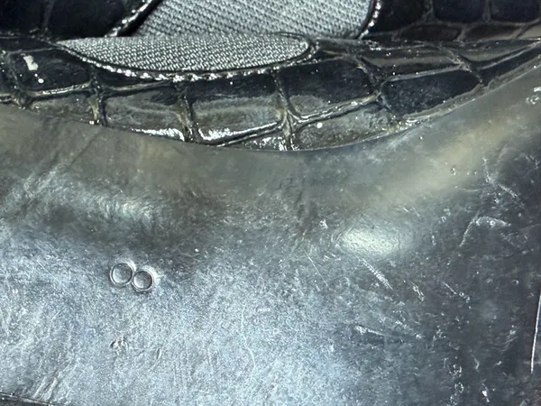 Kelly & Katie Paten Leather Faux Alligator Booties Size 8 - Image 9