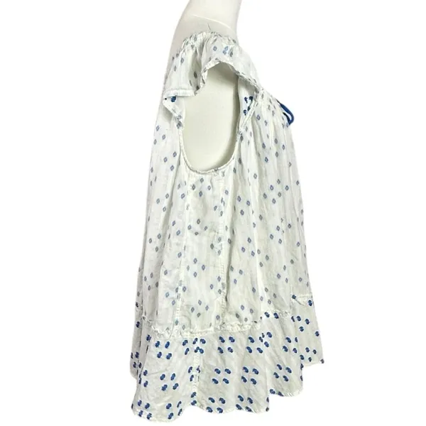 Free People Jules Cotton Embroidered Tunic White Size Small Bohemian Cottage - Image 8