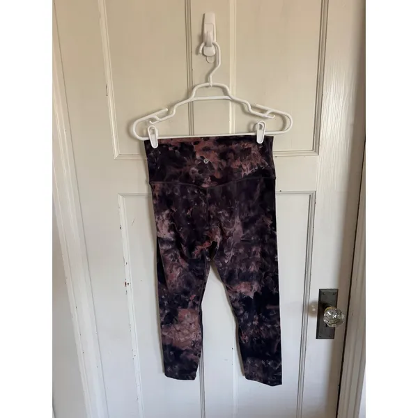 Lululemon Align High-Rise leggings in‎ a Diamond Dye Graphite Grey Pink Pastel - Image 4