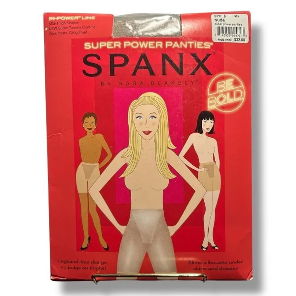 Spanx by Sara Blakely Super Power Panties In Power Line Mid Thigh Nude Size F‎ - Image 4