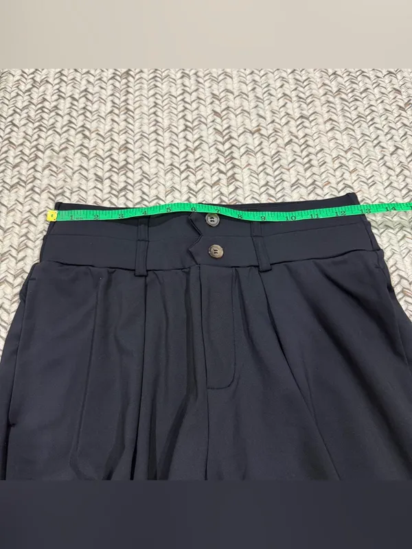 NWT Halara Black High Waisted Double Waistband Wide Leg Work Pants - Image 7