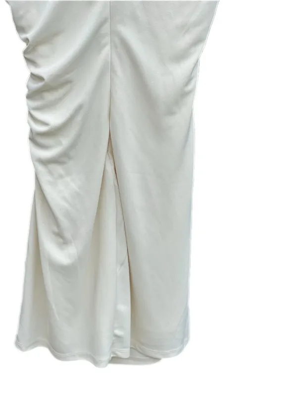 Zara Cream Sleeveless Ruched Mini Dress - Image 13