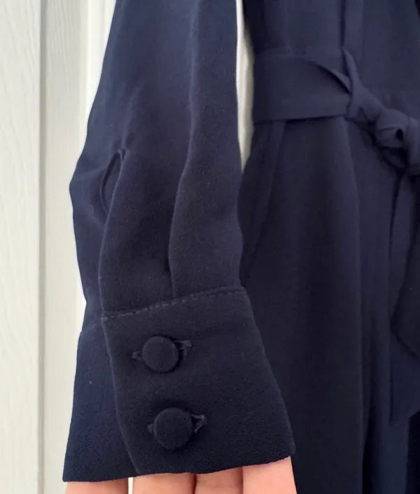 Sézane Heaven Long Sleeve Navy Jumpsuit, Size 34/US 2 - Image 10