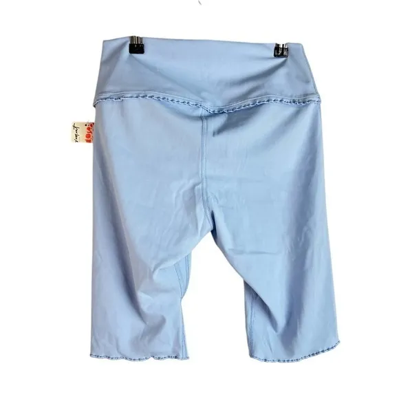 NWT FP Movement‎ Heart Rate High Rise Bike Shorts Blue Small Ruffle Girlcore - Image 2