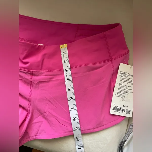 NWT Lululemon Speed Up Shorts LR 2.5” Lined Sonic Pink Size 12 - Image 10