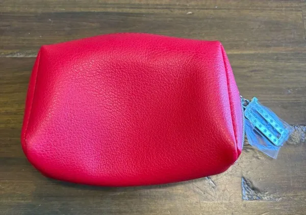 Dior Red Cosmetic Bag Hot Clutch Bag Make Up Case Travel Pouch Logo Small - Image 4