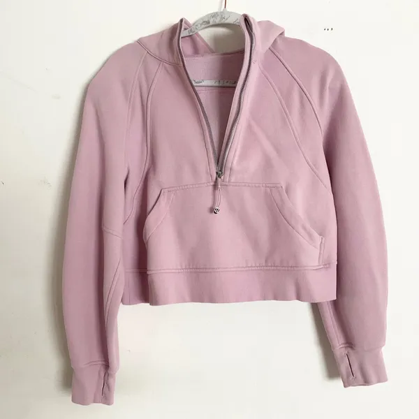 Lululemon Scuba Oversized Half-Zip Hoodie Pink Peony XS/S - Image 6