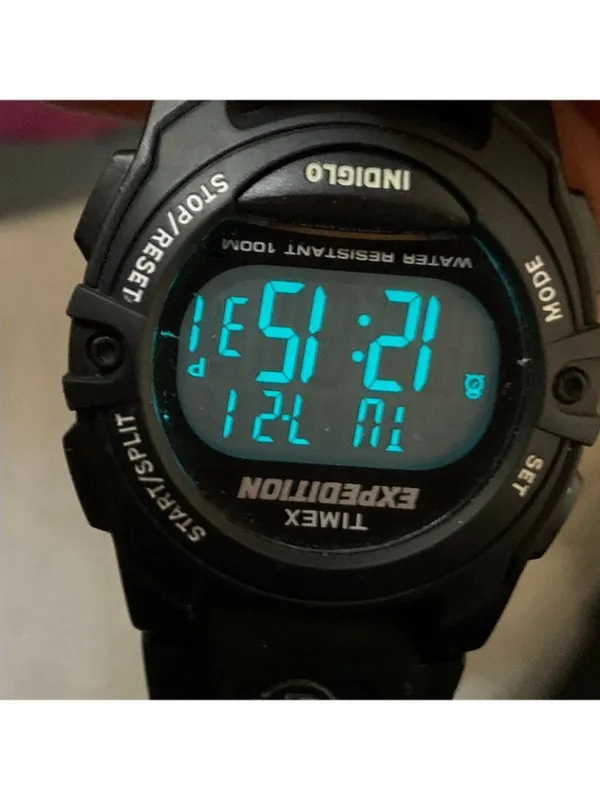 Timex Expedition Women T49661 sports digital watch 34mm black tone running - Image 4