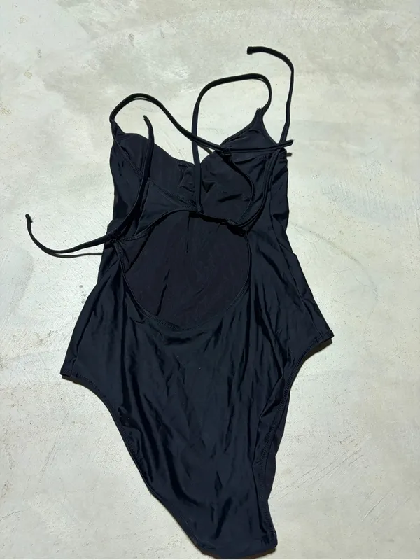 Aerie Classic Black One-Piece Swimsuit full coverage m long - Image 8
