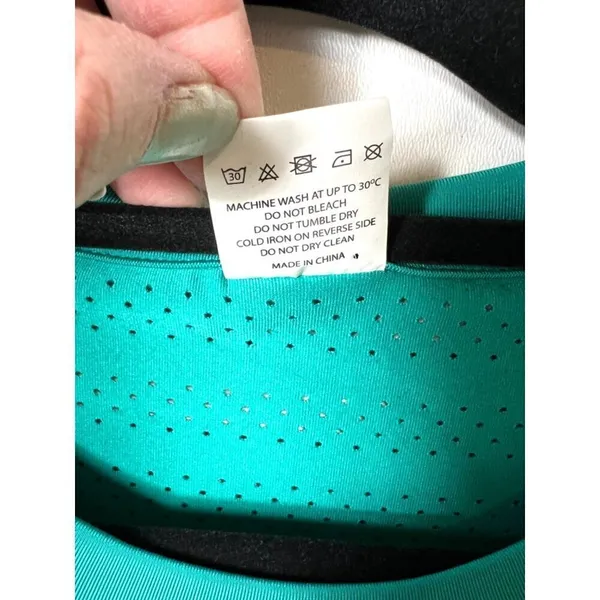 ZYIA‎ long sleeve teal top women’s medium - Image 5
