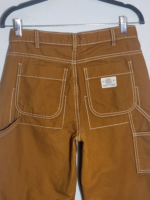 BDG Urban Outfitters Womens Golden Brown Carpenter Utility Pants Size 26 - Image 5