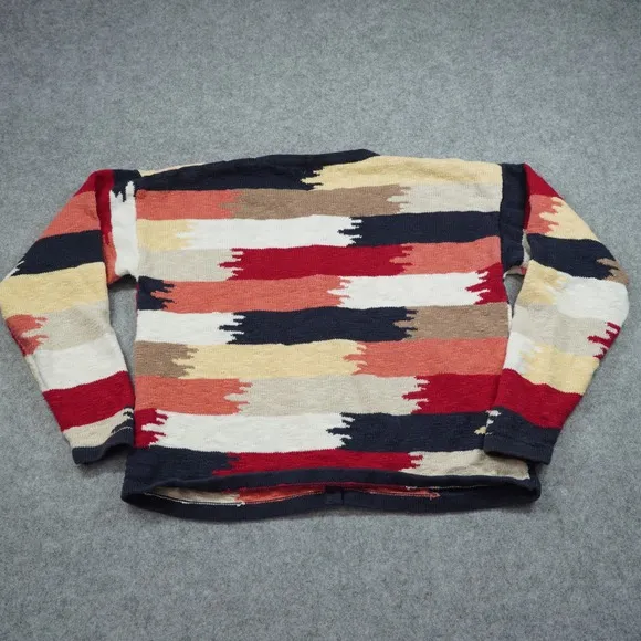 Vintage Christopher‎ & Banks Cardigan Sweater Ikat Stripe Western Cottagecore - Image 6