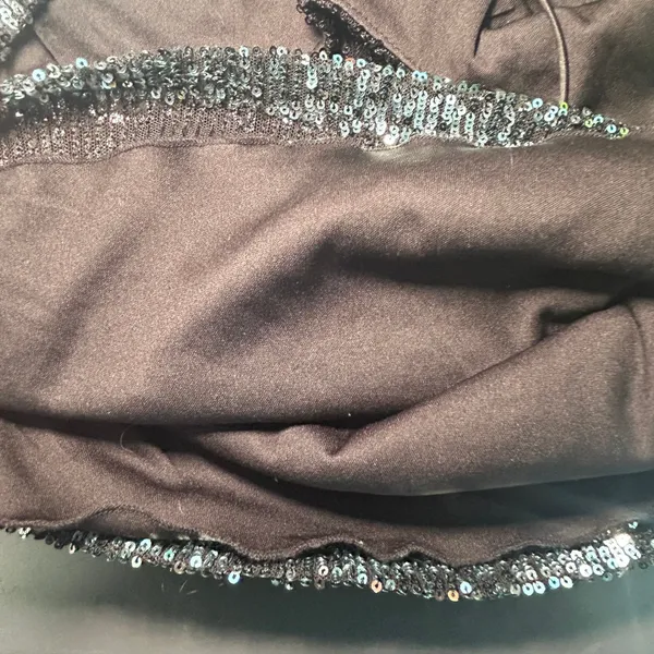 B Darlin Sequin Ombre Mini Dress Black‎ Silver Party Cocktail Small - Image 4