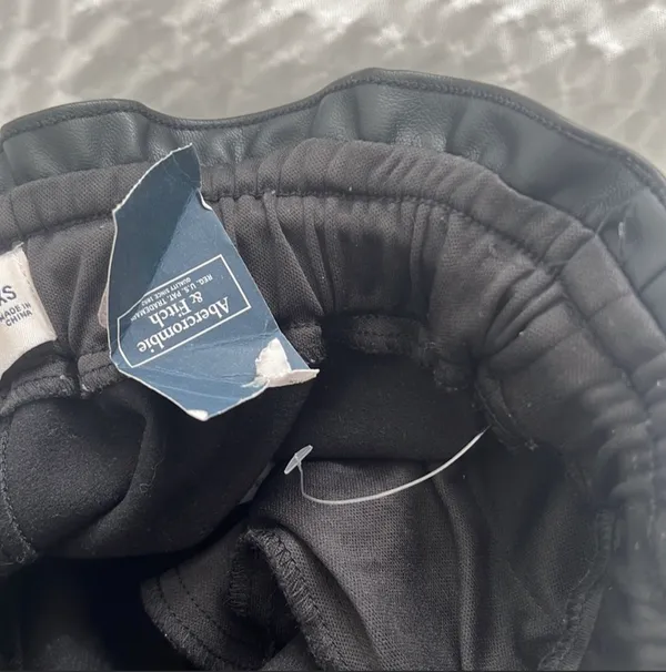 NWT Abercrombie Leather Jogger Pants - Image 4