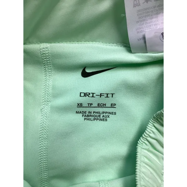 Nike Dri-FIT Womens Training Shorts Lime Green‎ High Waisted DX6016-376 XS NWT - Image 3