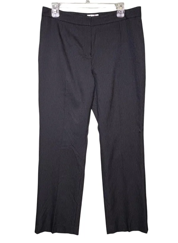 Le Suit Pants Womens 10P Petite Pinstripe Dress Career Office Workwear - Image 2