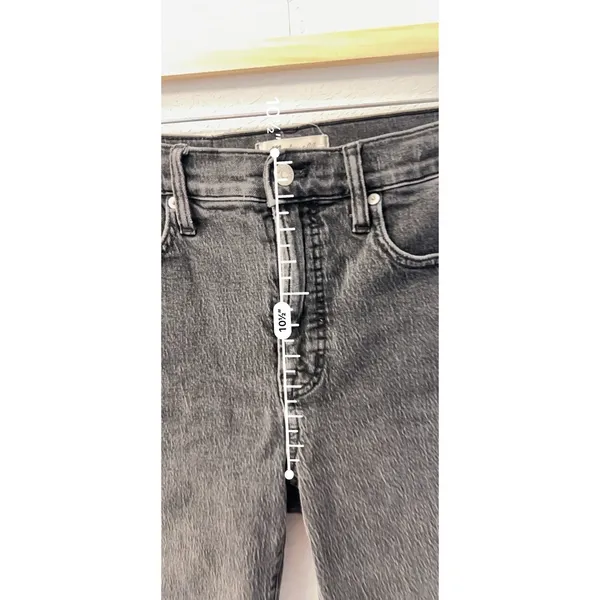 Madewell The Perfect‎ Vintage Straight Jean Washed Black Raw Hem 26 Lunar Wash - Image 5