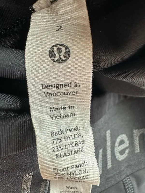 290. Lululemon Logo Waistband Everlux High-Rise Tight 16” sz2 - Image 5