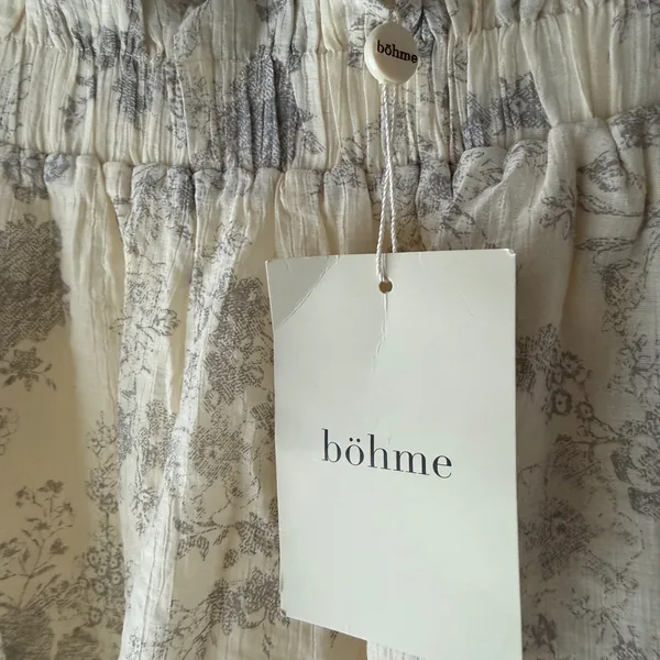 Blu Pepper Bohme Elegant Cream and Gray Maxi Skirt - Image 4