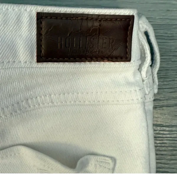 Hollister High-Rise Super Skinny Crop White Jeans - Size 7R (W28/L26) - Image 3