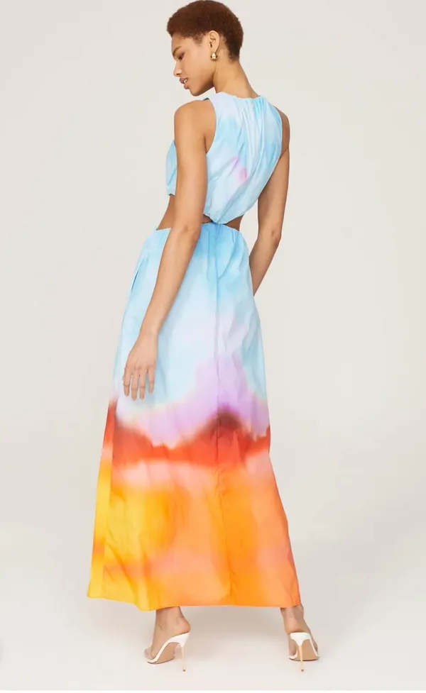 Johnathan Simkhai Alfie Colorful Cutout Maxi Dress - Image 9