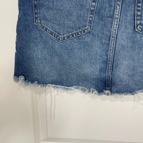 Abercrombie & Fitch Floral Embroidered Distressed Skirt - Boho Chic size 26! - Image 9