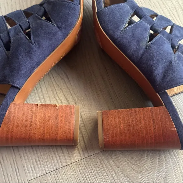 Franco Sarto Faux Suede Cut-Out Heels - Image 10
