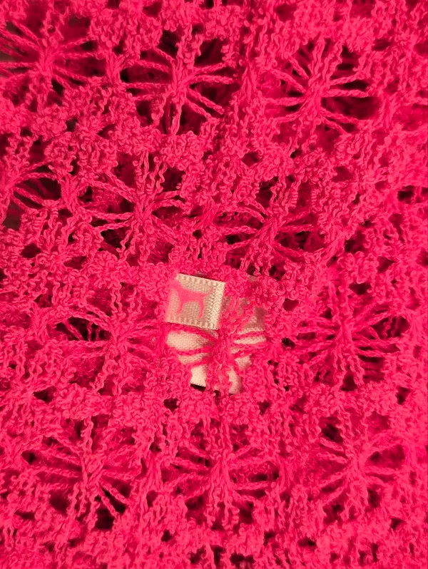 Victoria's Secret PINK Top Crochet Style Cover Up L Pink - Image 5