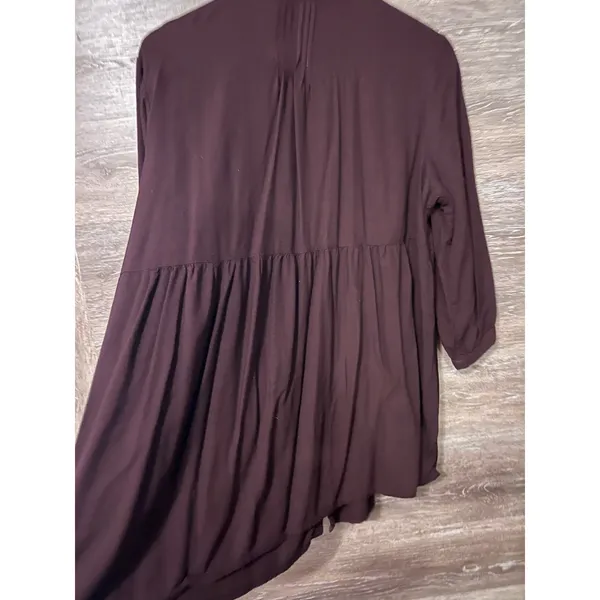 April Cornell tunic blouse Large embroidery brown fall Cottagecore boho Vintage - Image 12