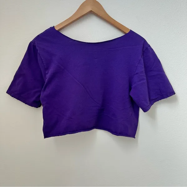 Los Angeles Lakers NBA Off the Shoulder Crop Top - Image 4