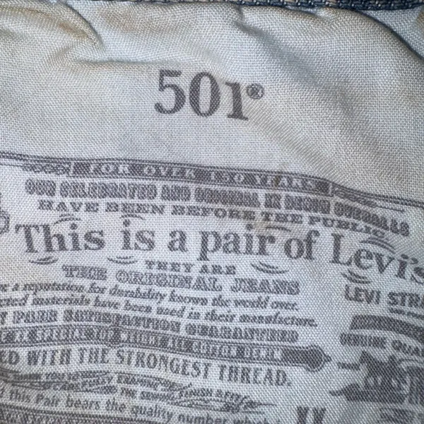 Levi's 501 Classic Blue Jean Shorts - Image 3