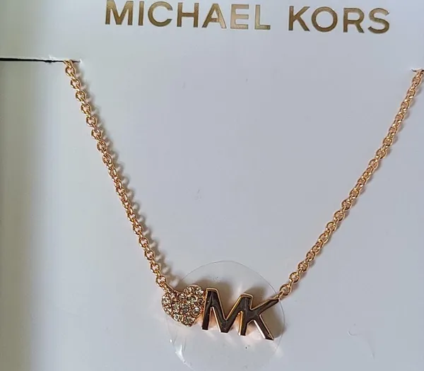 Michael Kors Rose Gold Brass Necklace - Image 3
