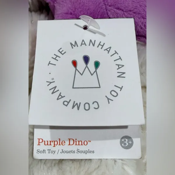 Purple Dinosaur Key Holder by Manhattan Toy Company - Image 4