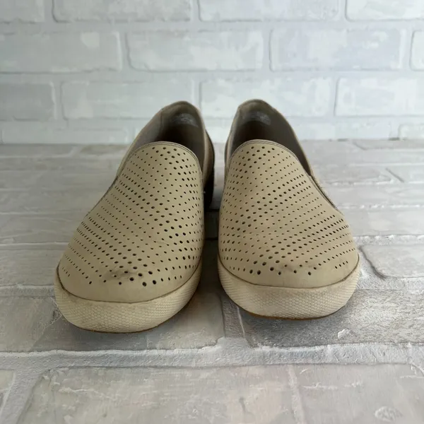 Dansko‎ 40 Loafer Slip On Sneaker Womens 9.5 10 Beige Perforated Nubuck Leather - Image 6
