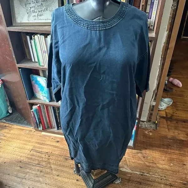 Rag & Bone Justine Featherweight Suki denim S shirt dress - Image 5
