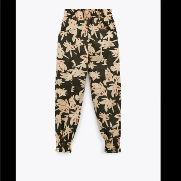 Nwt Zara Multicolor‎ High Waist Floral Printed Balloon Pants C21 - Image 3