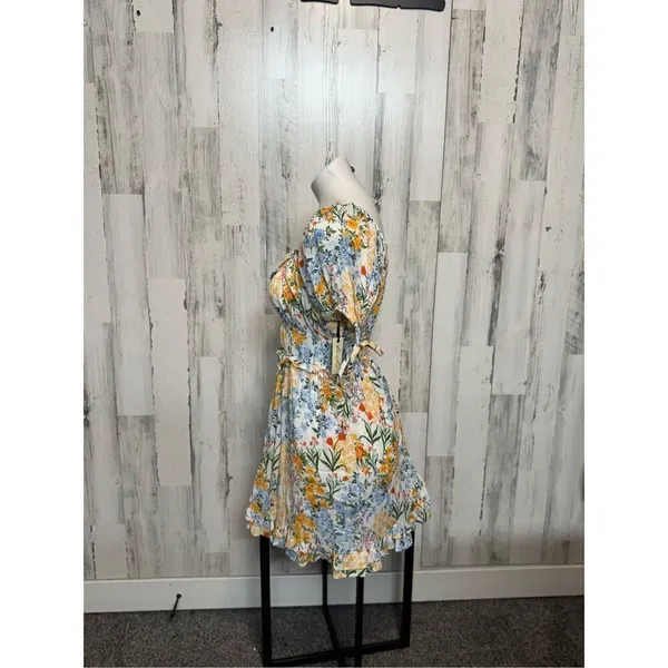 Floral dress Yellow Size M - Image 3
