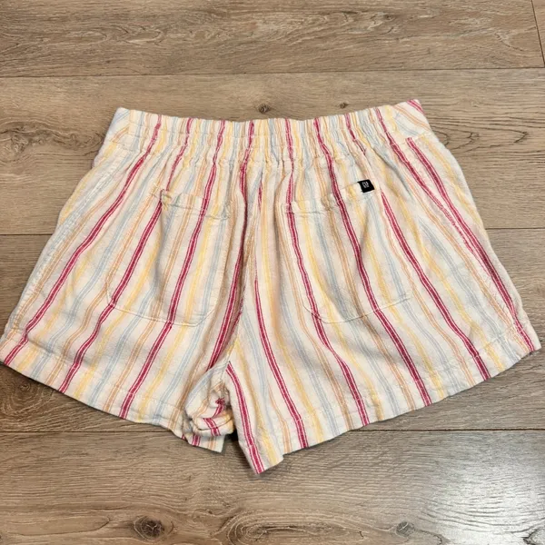 GAP Striped Shorts Womens Linen Size Small S‎ Elastic Waist Casual - Image 2