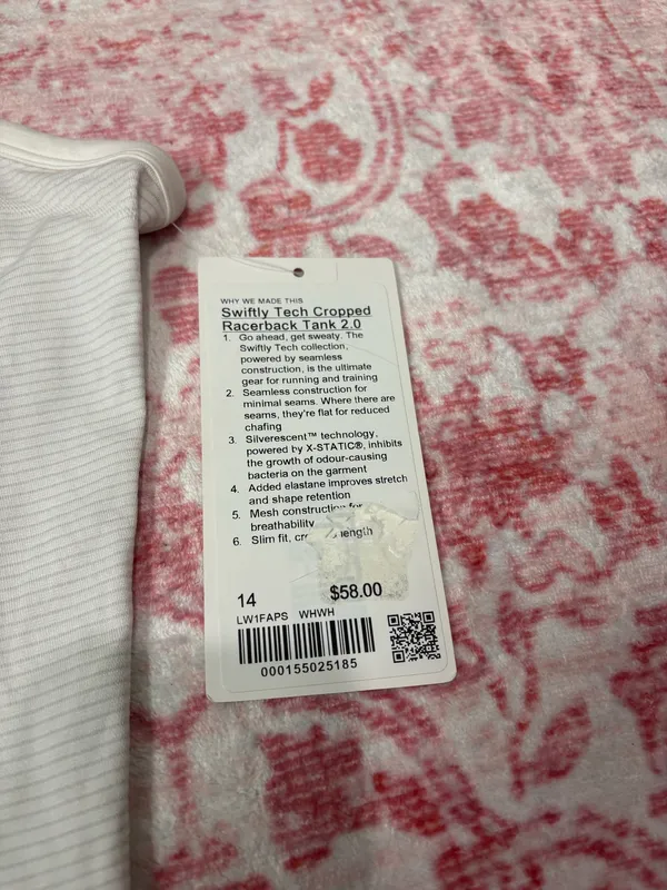 Lululemon Swiftly Tech Cropped Racerback Tank Top - Image 3